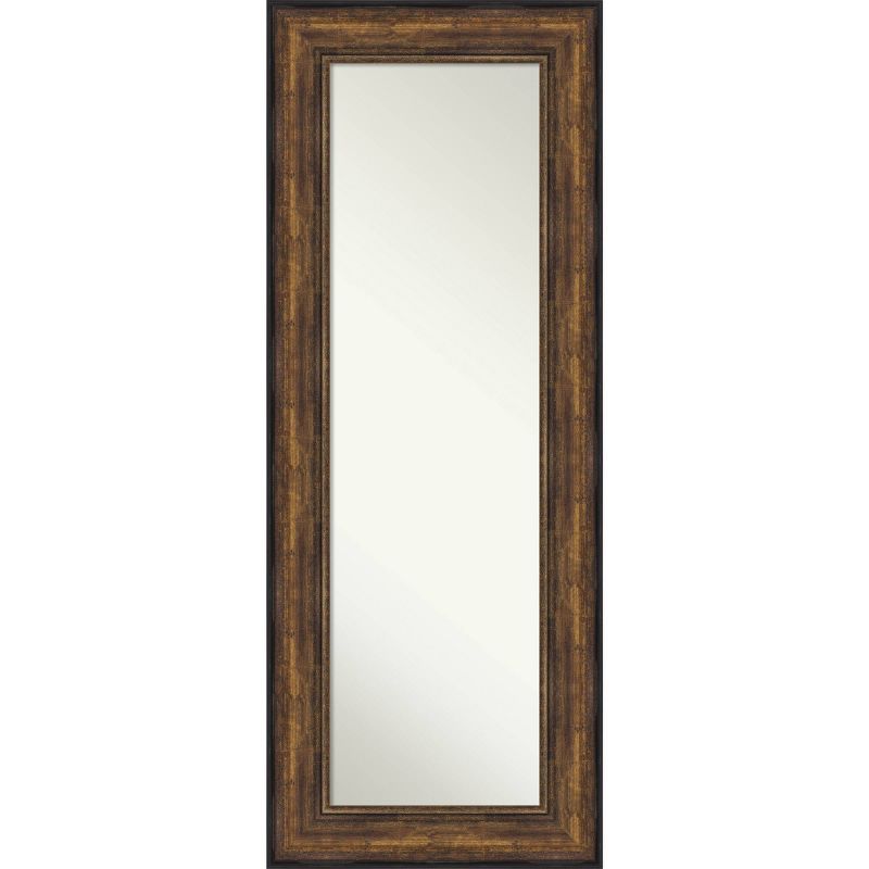 Bronze Full Length Rectangular Mirror with Matte Black Edge