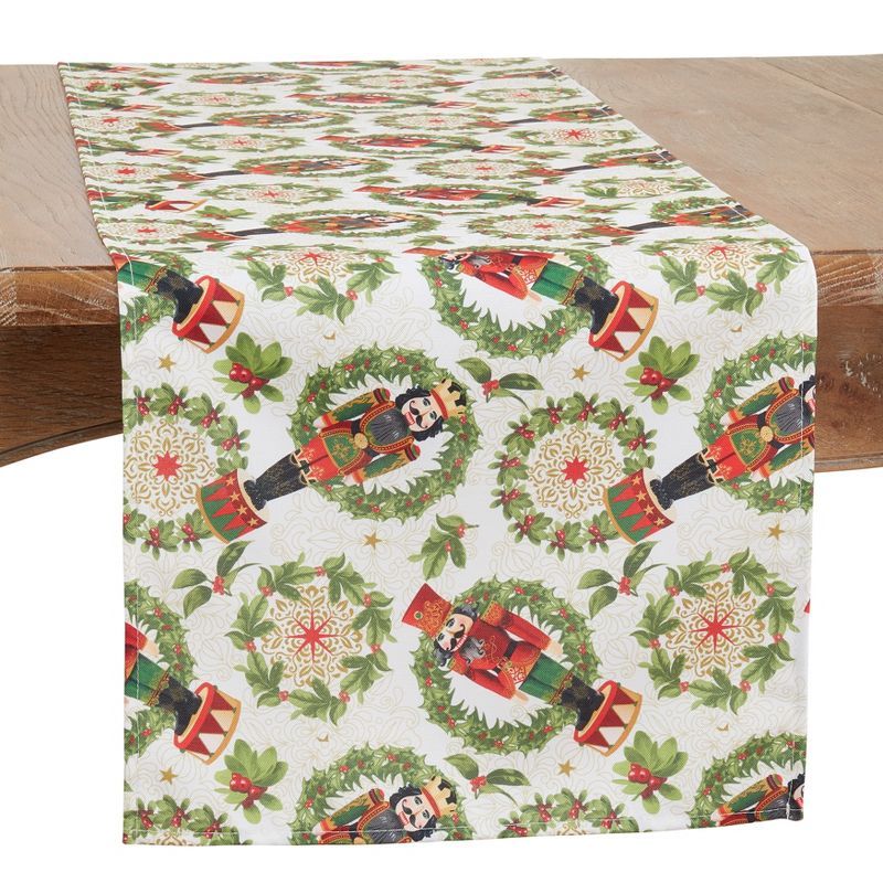 Festive Nutcracker Design Polyester Table Runner