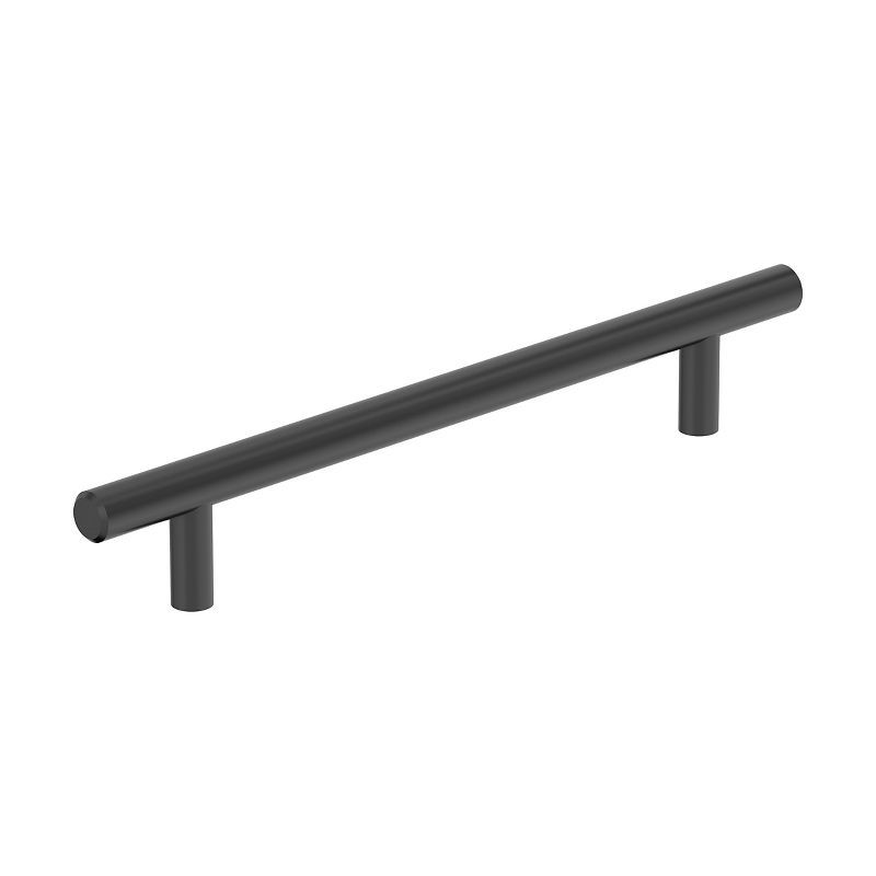 Matte Black 6-5/16" Bar Pull with Mounting Hardware