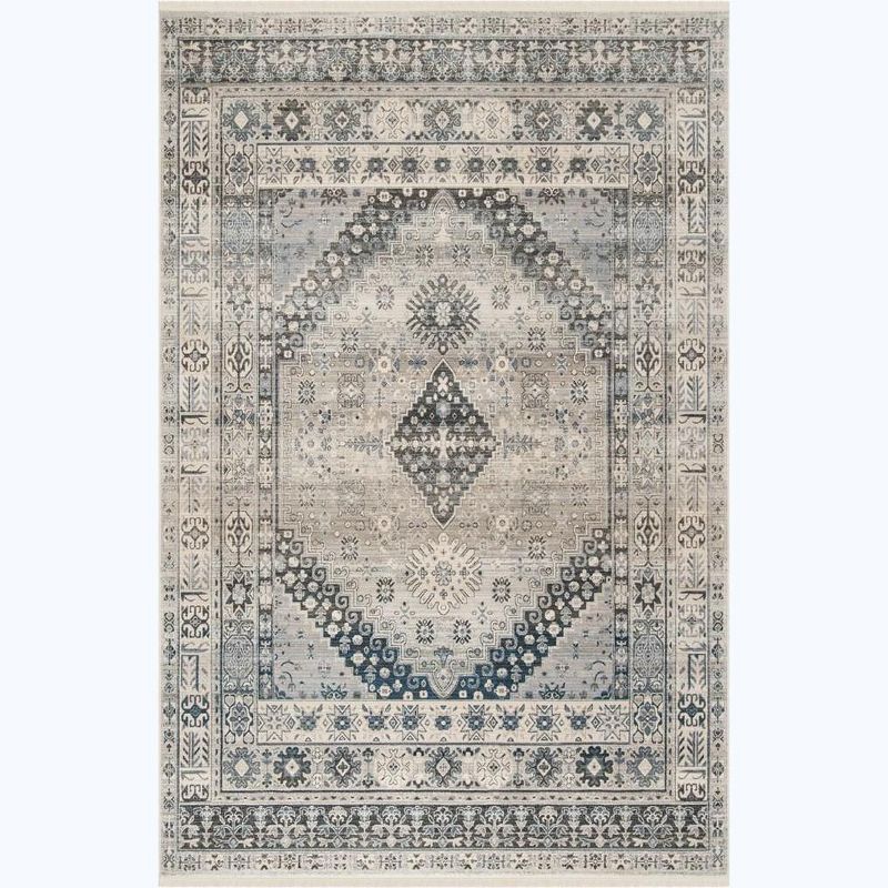 Vintage Persian VTP472 Power Loomed Indoor Accent Rug - Grey/Blue - 3'x5' - Safavieh.