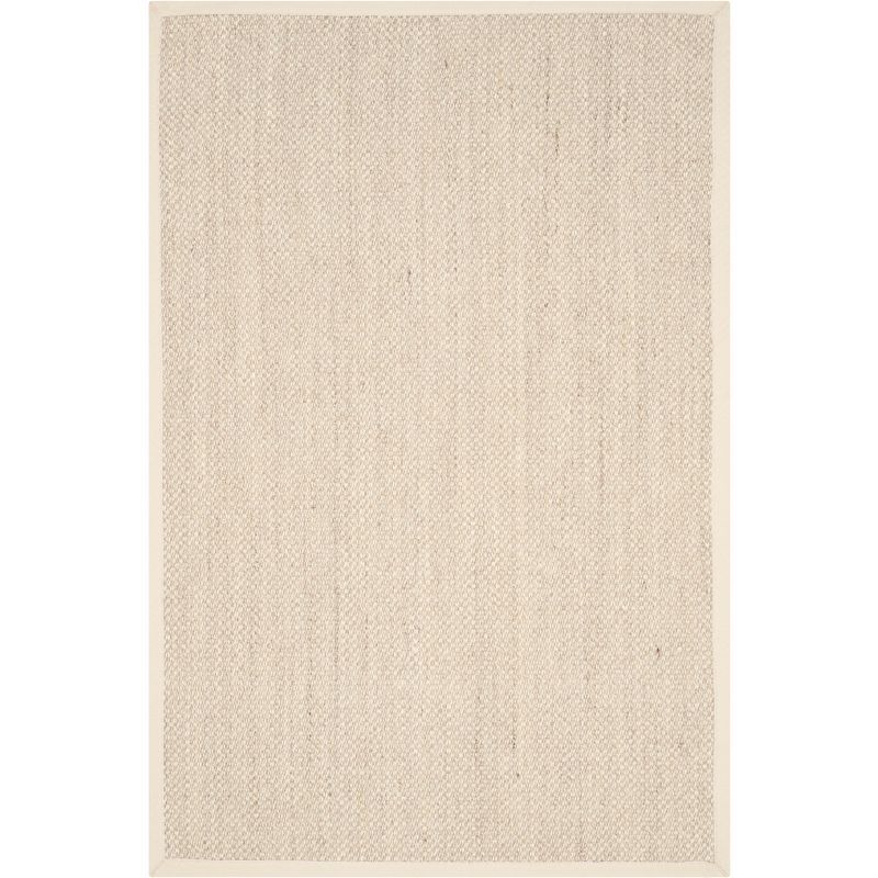 Gray Hand-Knotted Sisal 2' x 3' Area Rug