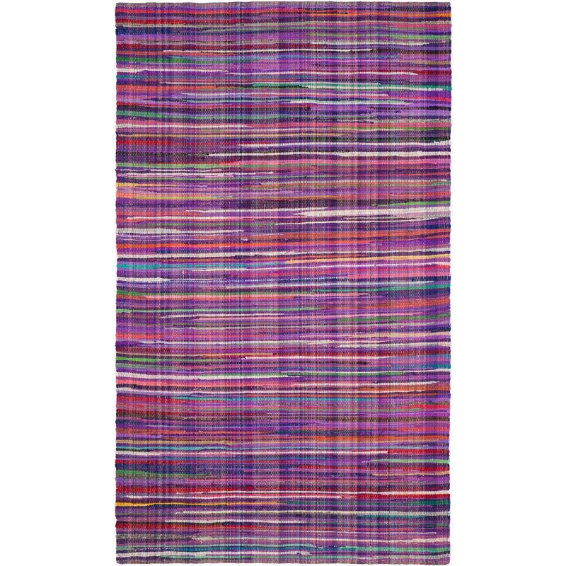 Multicolor Handwoven Wool and Cotton Area Rug