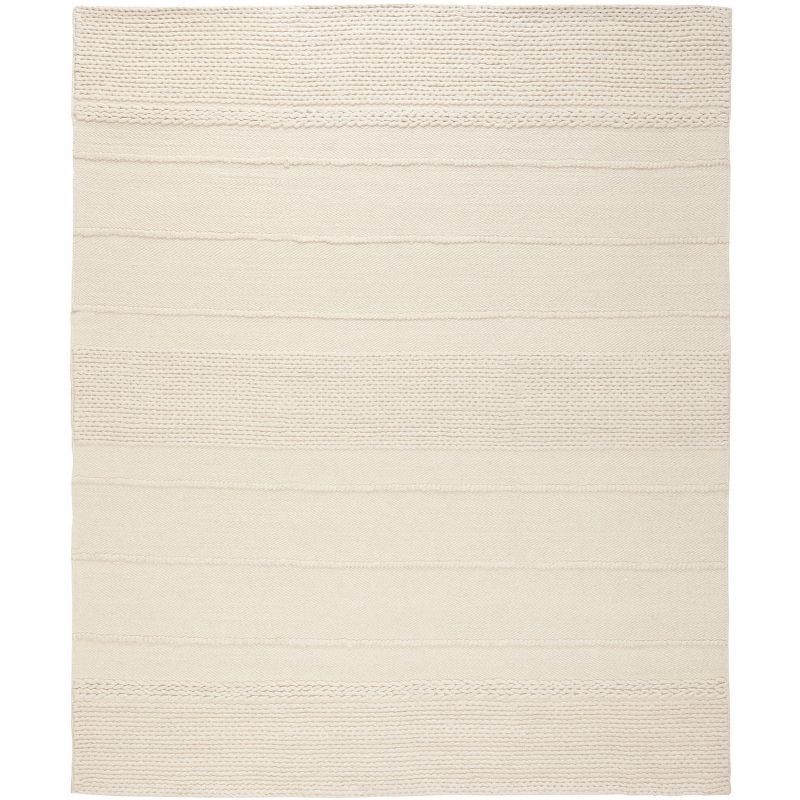 Ivory Hand-Tufted Wool Rectangular 9' x 12' Rug