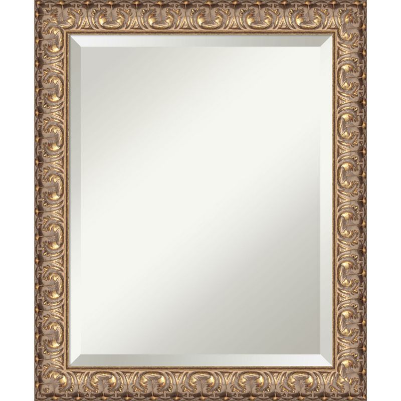 Florentine Gold Ornate Pine Wood Framed Wall Mirror