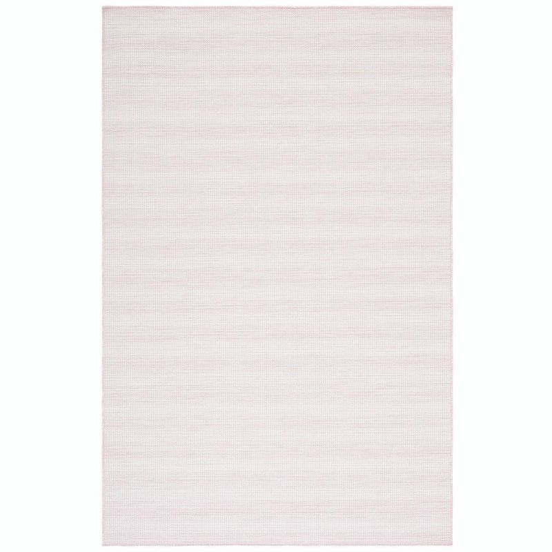 Hampton Light Pink Rectangular Wool and Synthetic Area Rug
