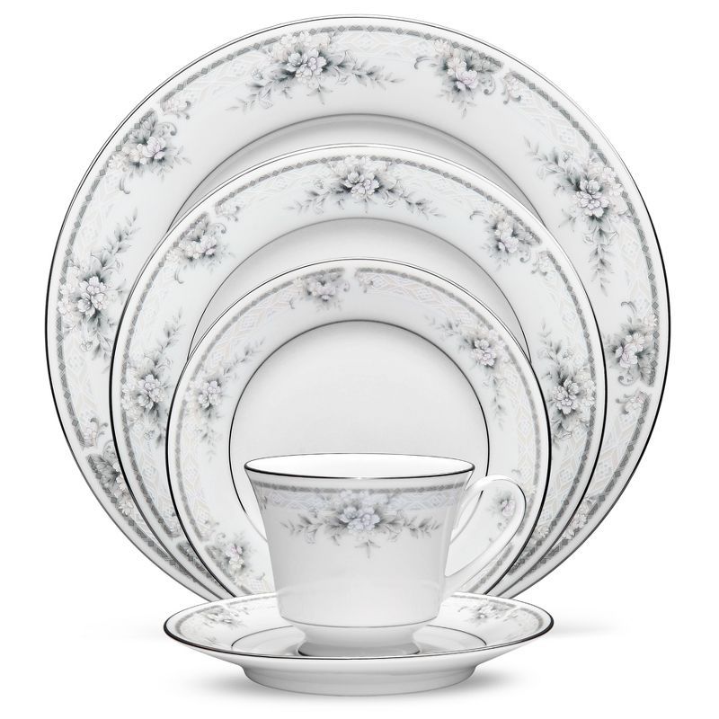 Sweet Leilani White Porcelain 5-Piece Place Setting