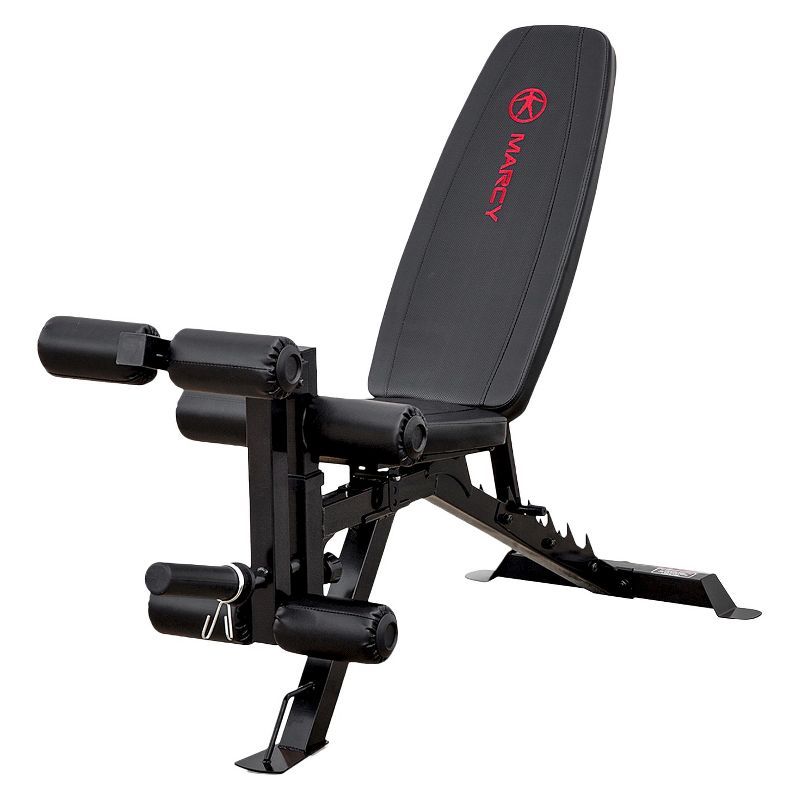 Versatile Adjustable Utility Fitness Bench - Red/Black