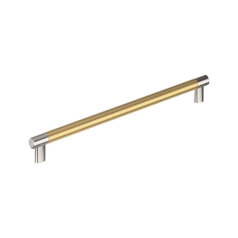 Esquire Polished Nickel and Champagne Bronze 12-5/8 Inch Cabinet Pull