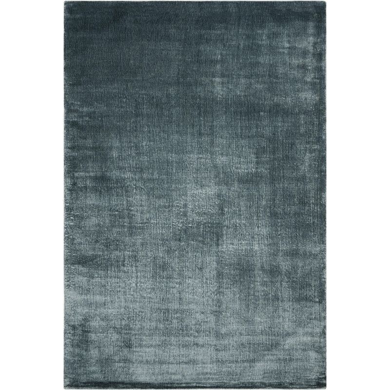 Elephant Gray Hand-Knotted Wool and Silk 6' x 9' Rug