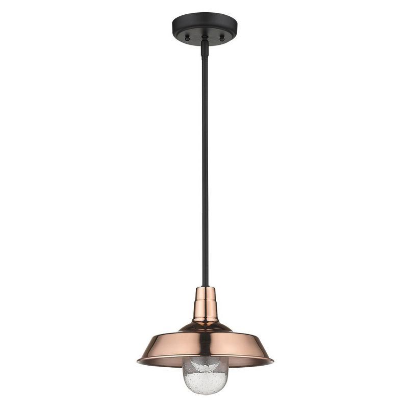 Copper and Glass Mini Globe Indoor/Outdoor Pendant Light
