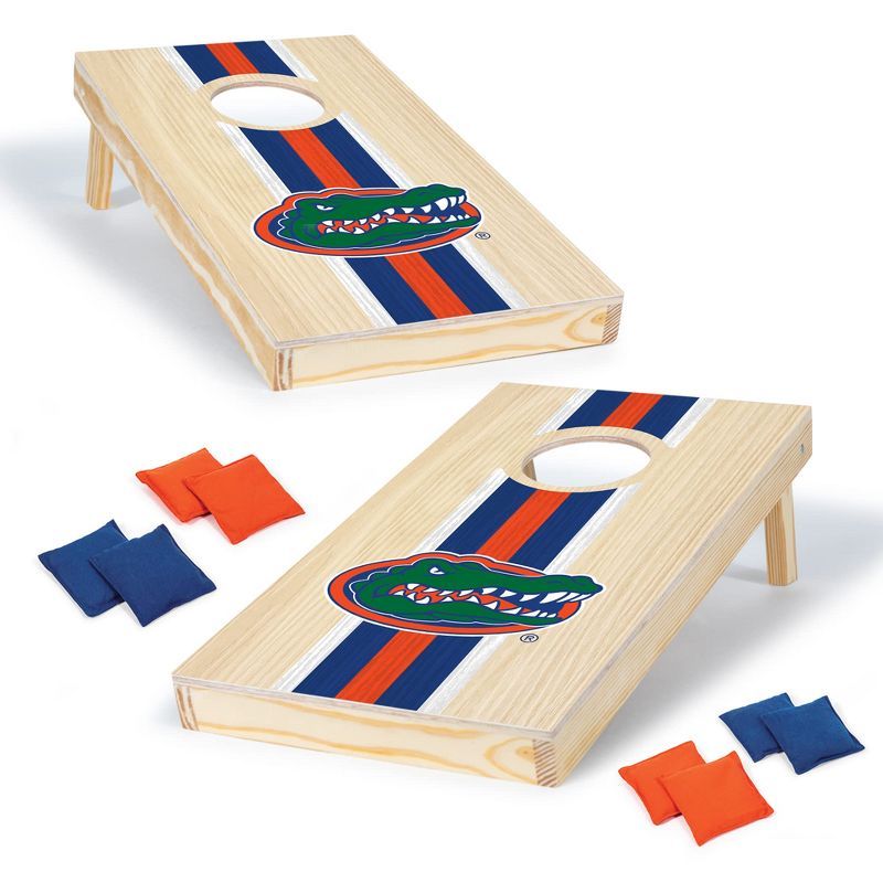 Florida Gators 1'x2' Solid Wood Cornhole Set with Bean Bags