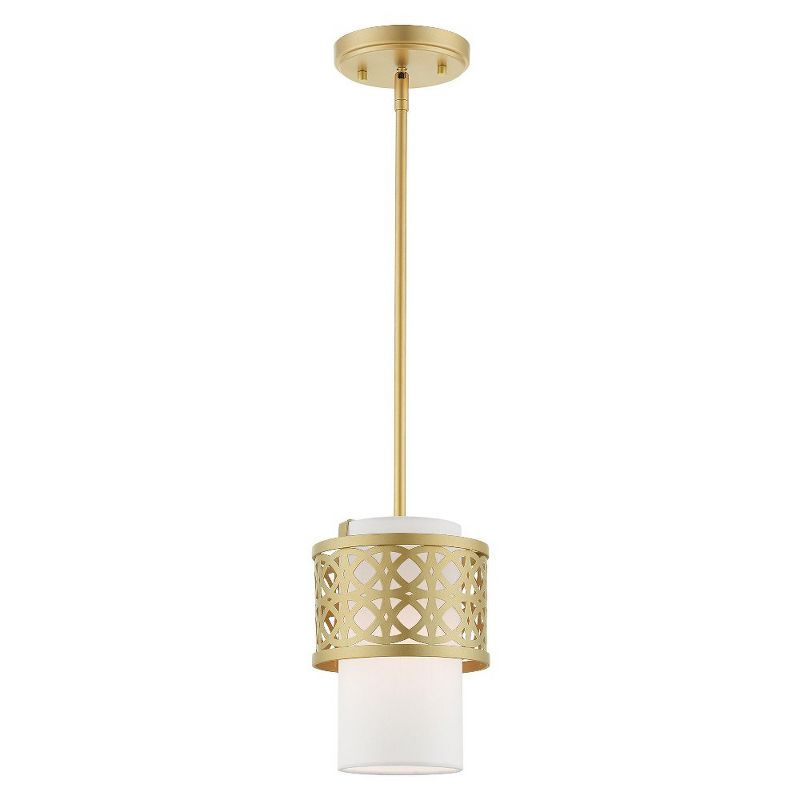 Soft Gold Mini Drum LED Pendant Light
