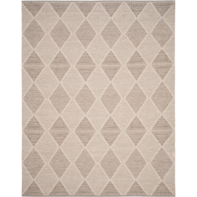 Coastal Charm Gray Cotton 8' x 10' Hand Woven Area Rug