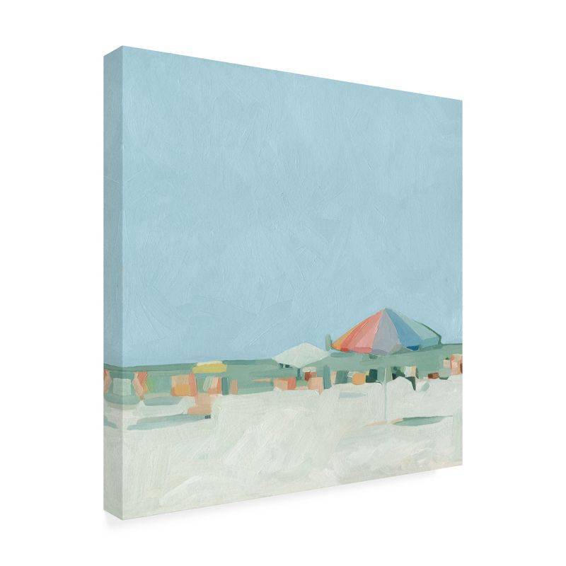 Summer Palette II Abstract Beach Canvas Print, 18x18