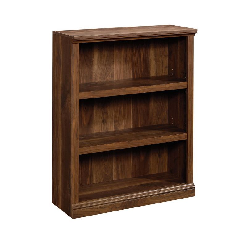 Adjustable Grand Walnut 3-Shelf Bookcase