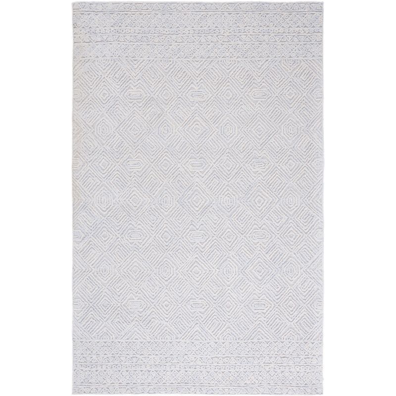 Hand-Tufted Elegance Wool Area Rug 8' x 10' - Gray