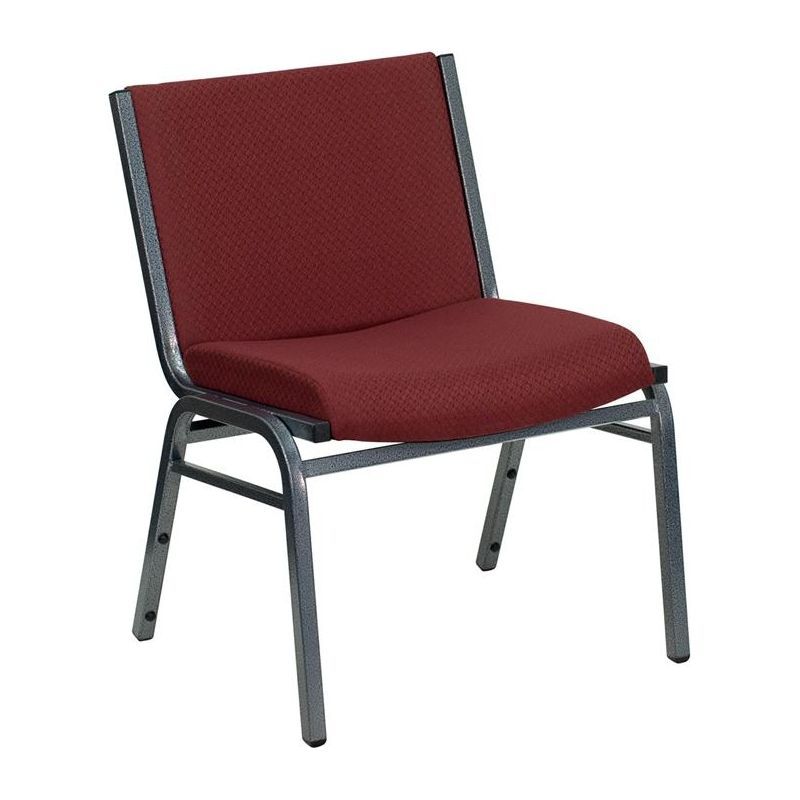 Hercules Series 1000 lb Capacity Burgundy Fabric Stacking Chair