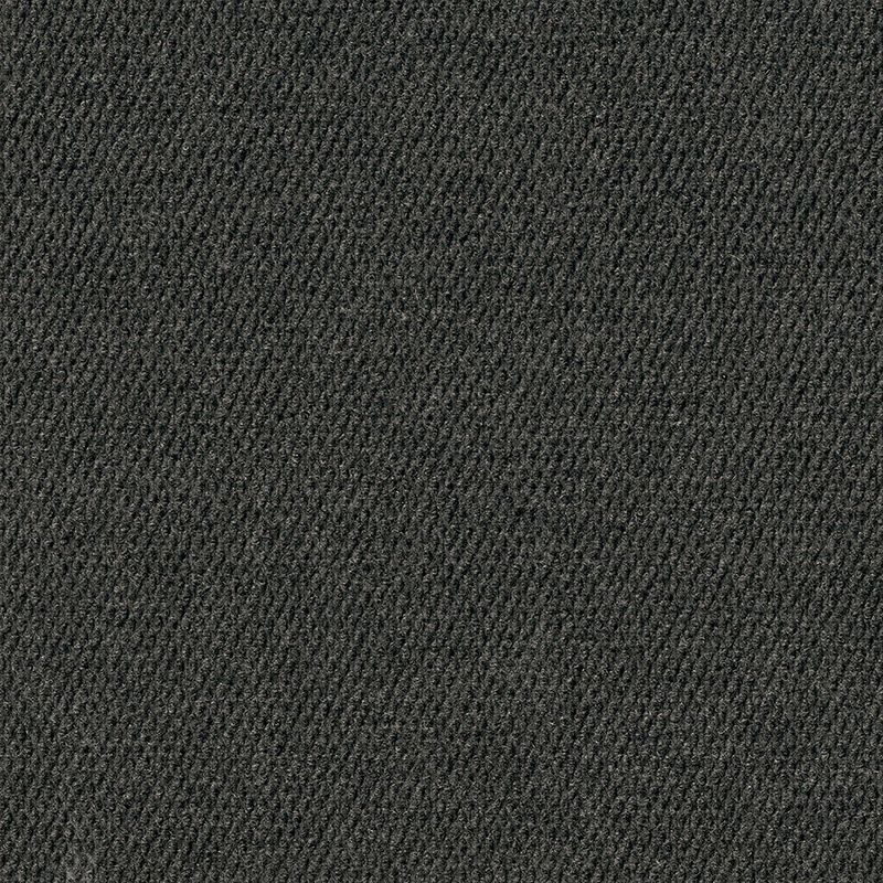 18" Black Polyester Self-Stick Carpet Tiles, 16-Pack