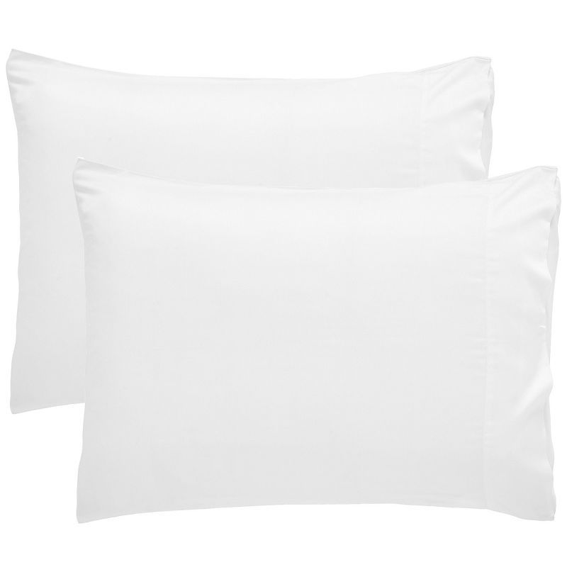 Bright White Rayon from Bamboo Standard/Queen Pillowcases Set of 2