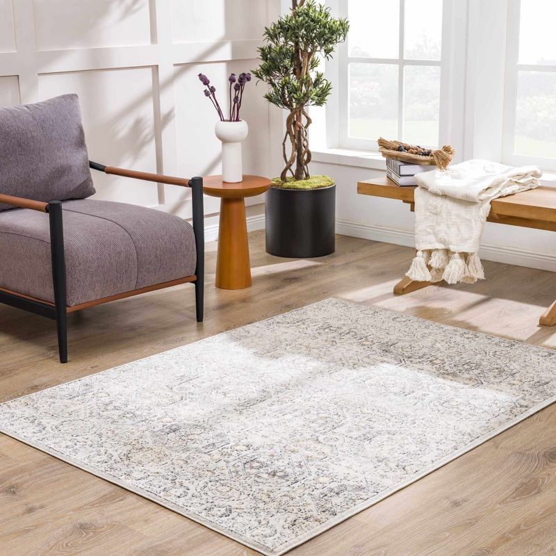 Hauteloom Parkerfield Black and Beige Medium Pile Area Rug