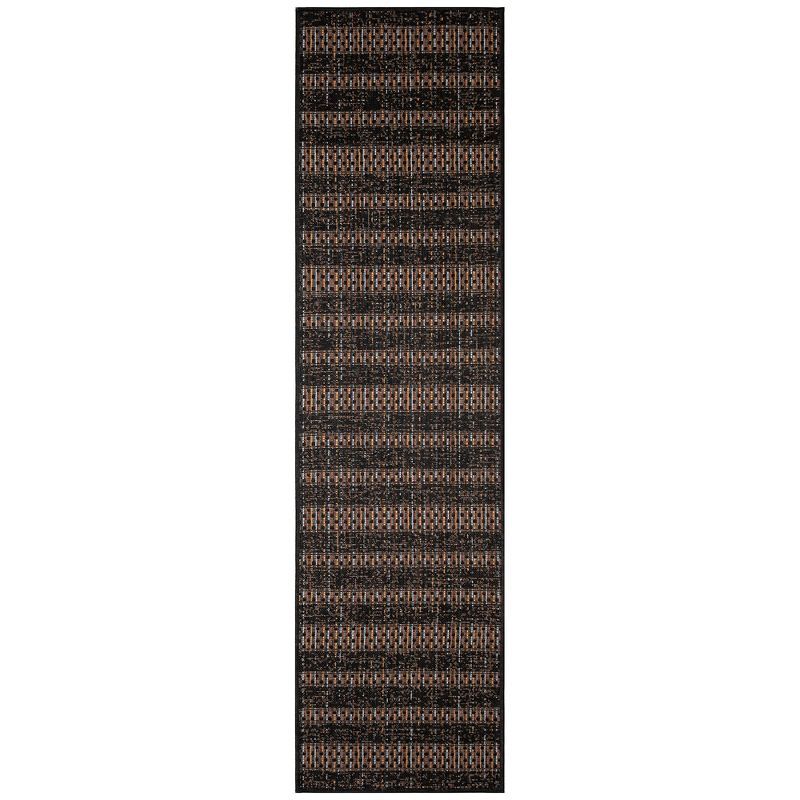 Midnight Elegance 24" Indoor/Outdoor Flat Woven Area Rug