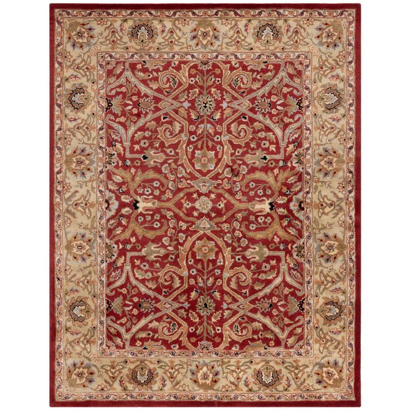 Heritage Red and Gold 6' x 9' Hand-Tufted Wool Area Rug