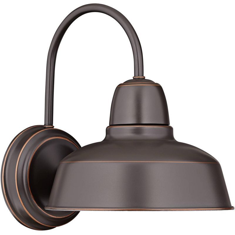 Oil Rubbed Bronze Industrial Gooseneck Outdoor Wall Light