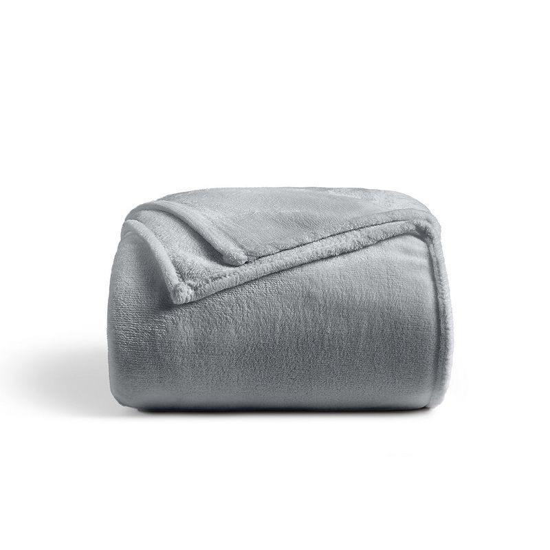 Grey Ultra-Soft Fleece Blanket, Multiple Sizes