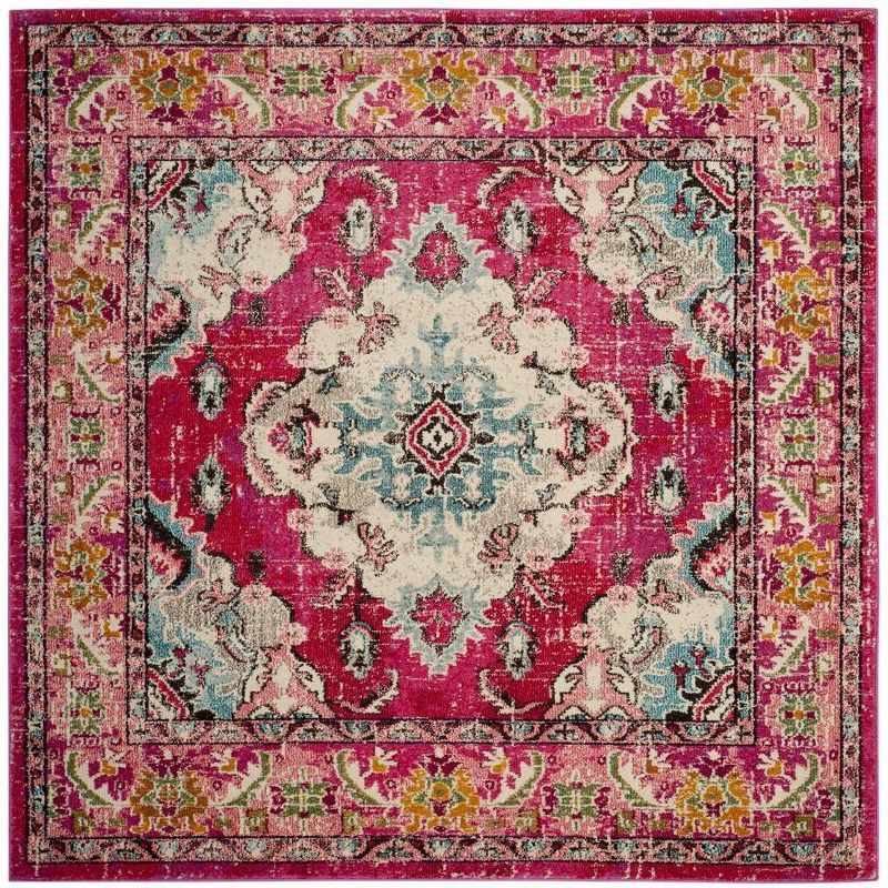 Bohemian Bliss Multicolor Medallion 5' Square Area Rug