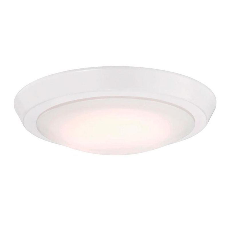 Westinghouse 11-Inch White Glass LED Flush Mount Light Fixture