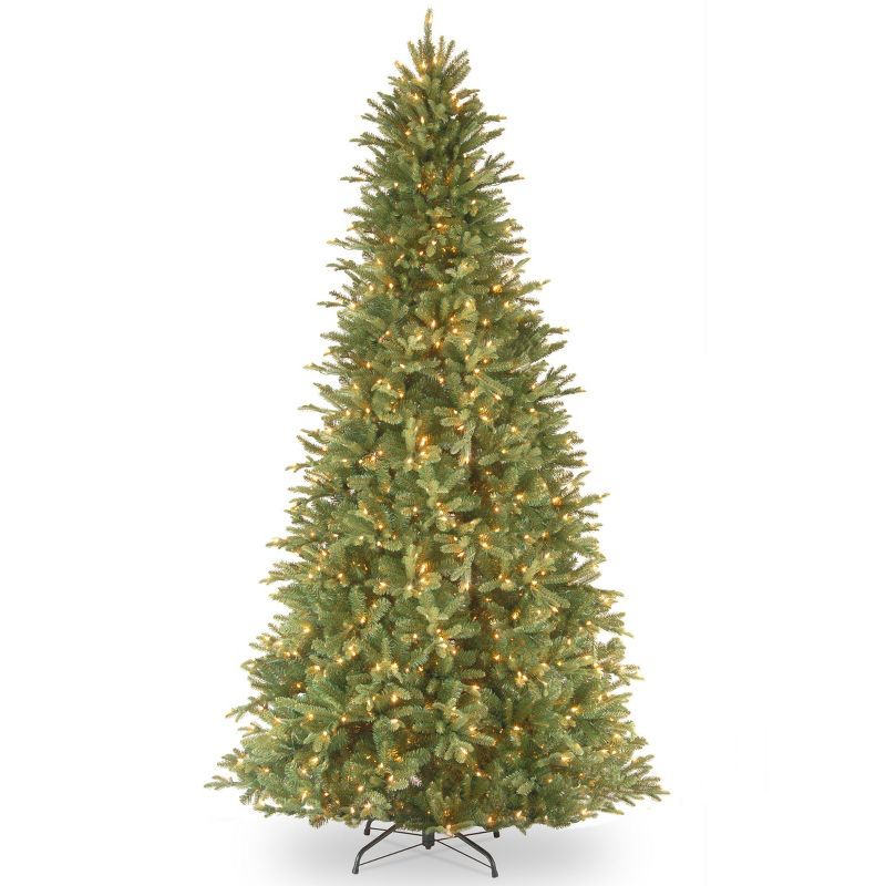 Prelit Slim Tiffany Fir Artificial Christmas Tree Clear Lights - National Tree Company