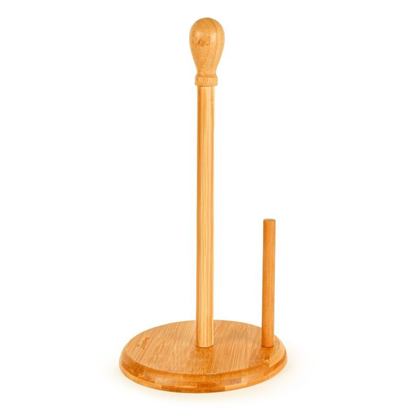 Eco-Friendly Bamboo Freestanding Paper Towel Holder