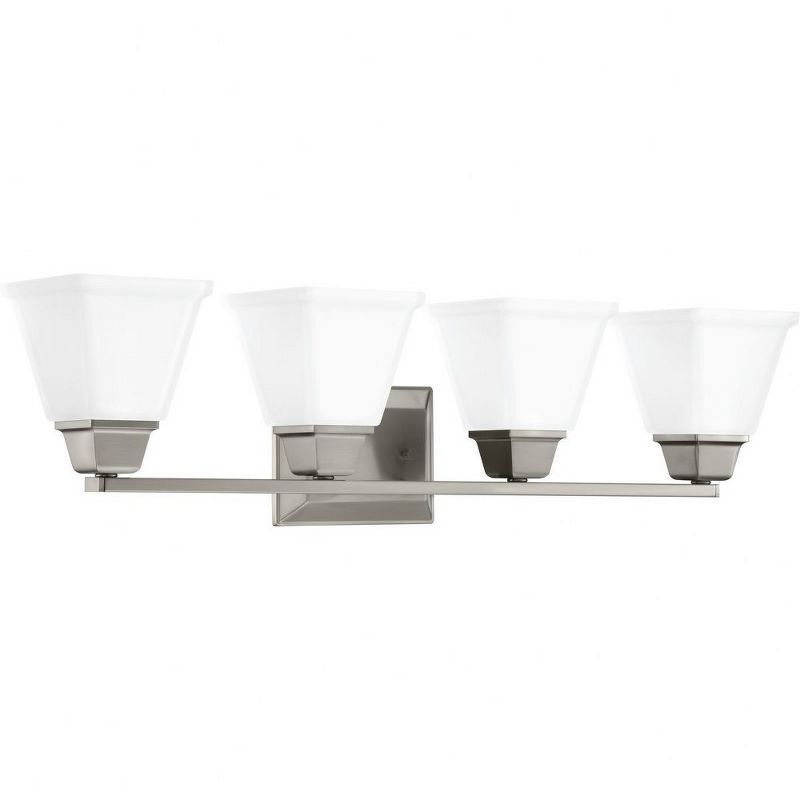 Clifton Heights Brushed Nickel 4-Light Bath Vanity Fixture