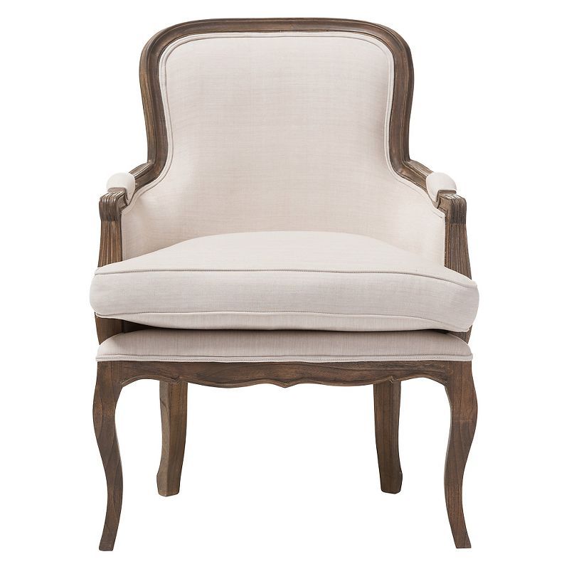 Napoleon Traditional French Accent Chair with Ash Wood Frame