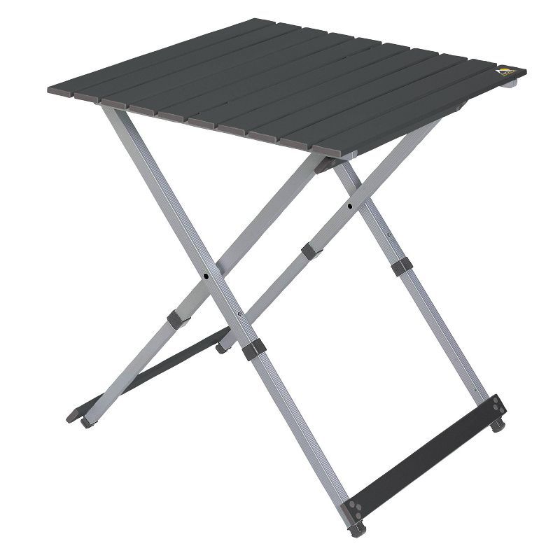 GCI Outdoor Black Aluminum Folding Camp Table, 25"