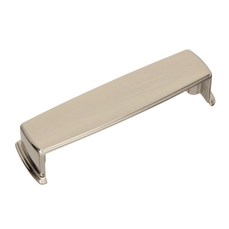 Polished Nickel Modern Cabinet Cup Pull with Mounting Hardware