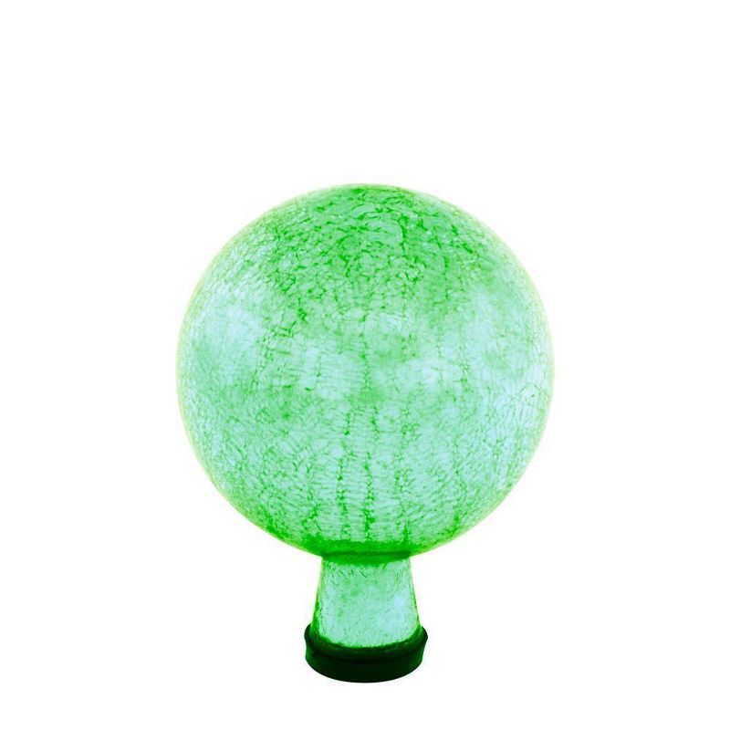 6" Light Green Crackle Glass Gazing Globe