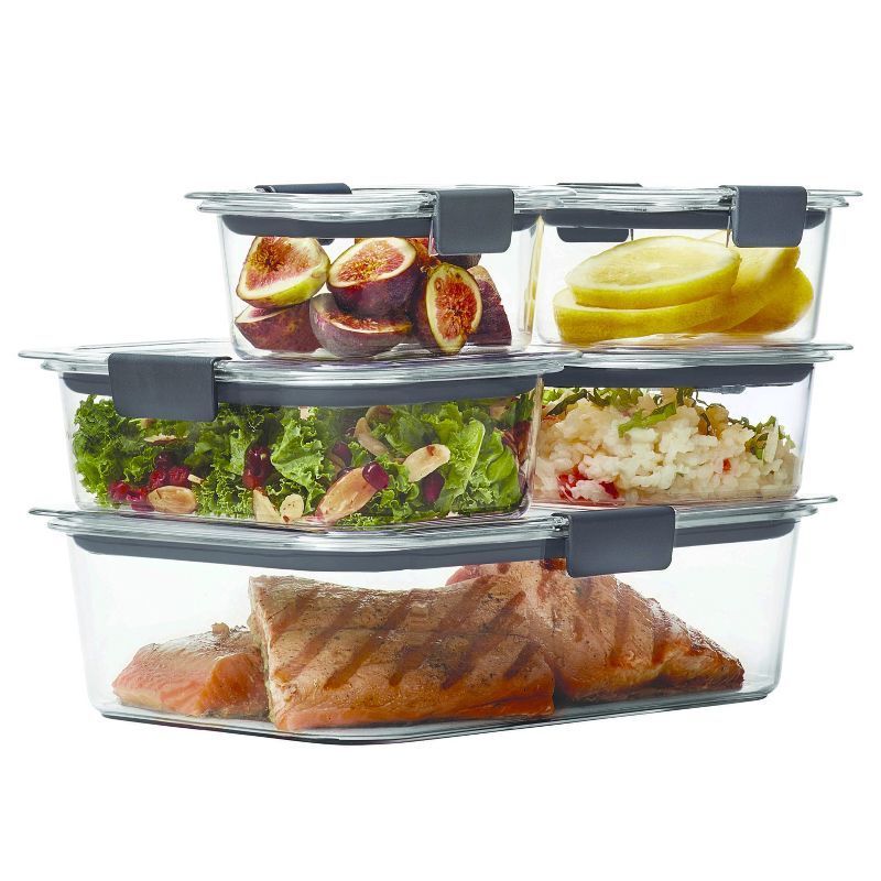 Clear BPA-Free Plastic Meal Prep Storage Container Set