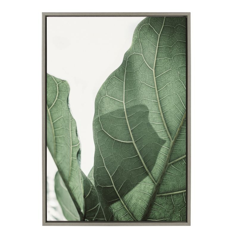 Sylvie Green Botanical Framed Canvas Wall Art, 23x33