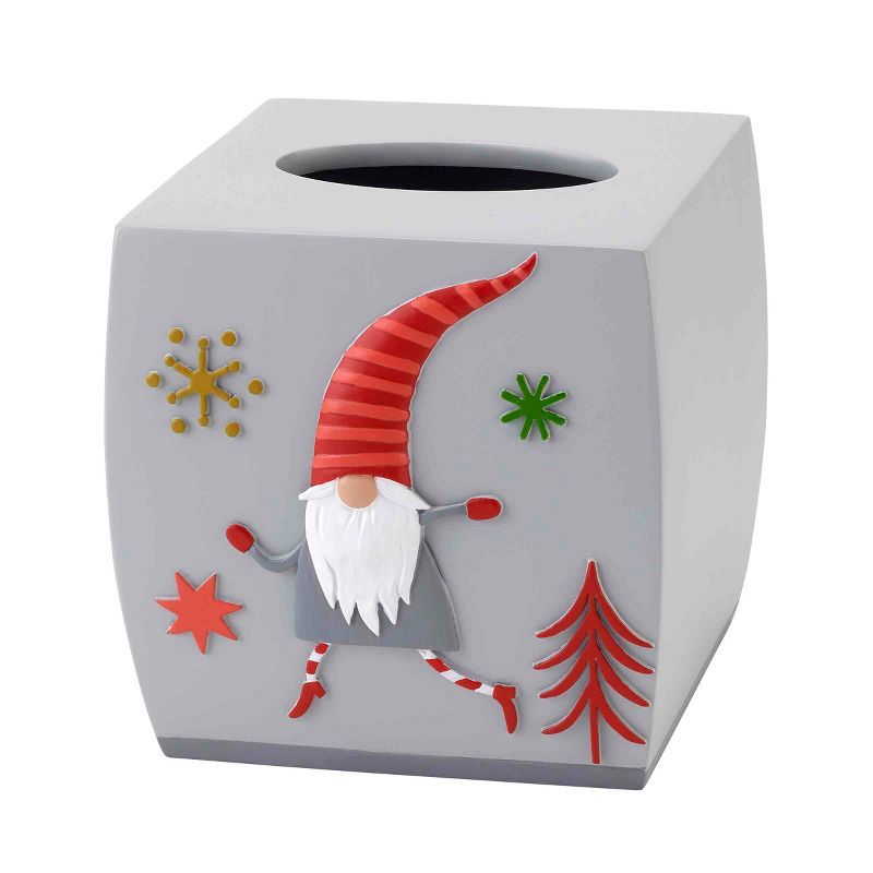 Holiday Gnome Walk Resin Tissue Box Cover