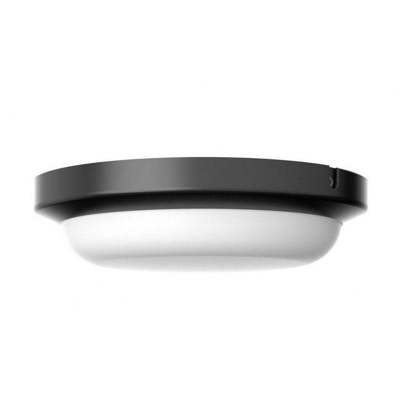 Dean 8'' Black Aluminum LED Outdoor Flush Mount Light