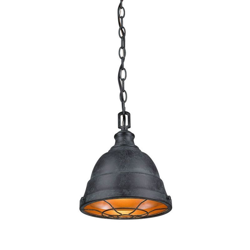 Black Patina Rustic Mini Pendant Light