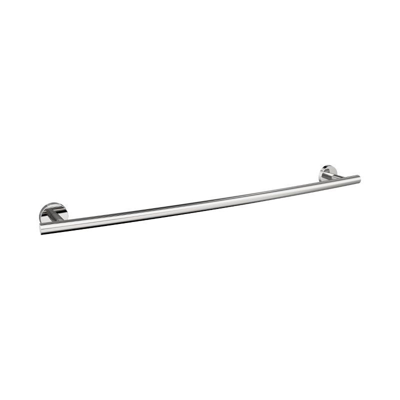 Polished Stainless Steel 24-Inch Wall Mounted Towel Bar