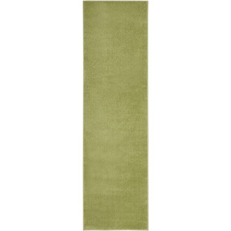 Moss Green Low Pile Indoor/Outdoor Runner Rug 2'2" x 7'6"