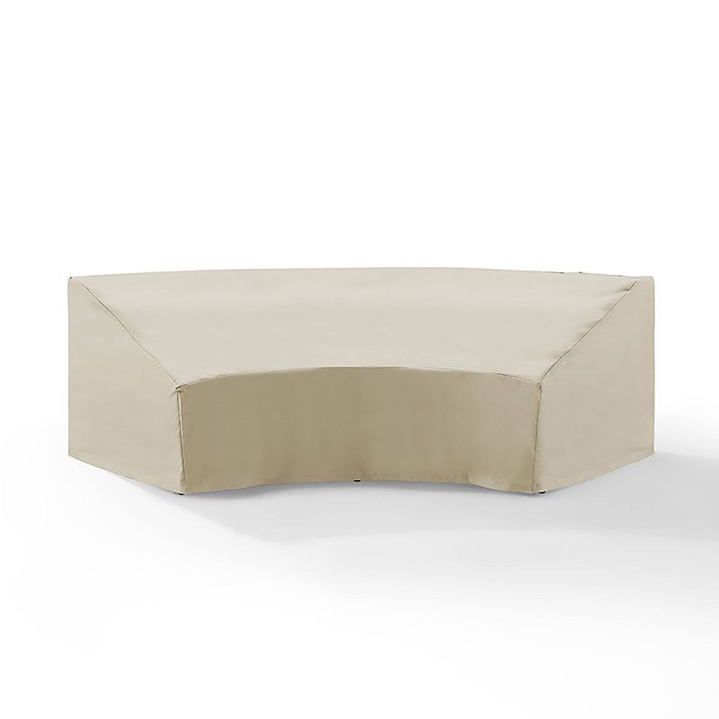 Tan Heavy-Duty Vinyl Outdoor Sectional Furniture Cover