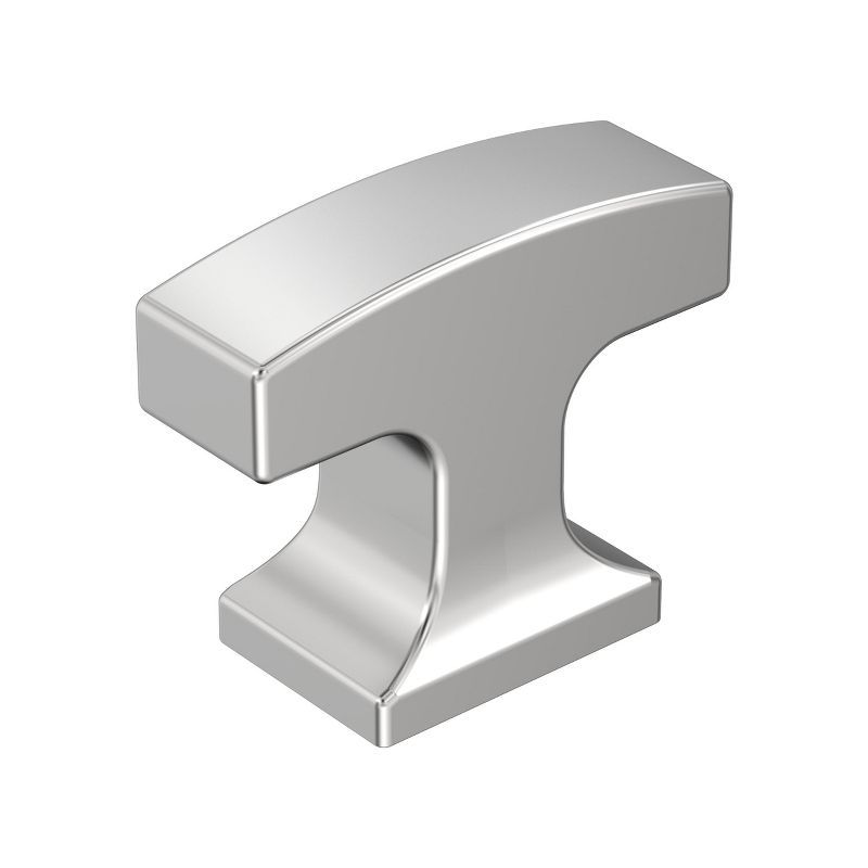 Polished Chrome Modern Cabinet Knob with Mounting Hardware