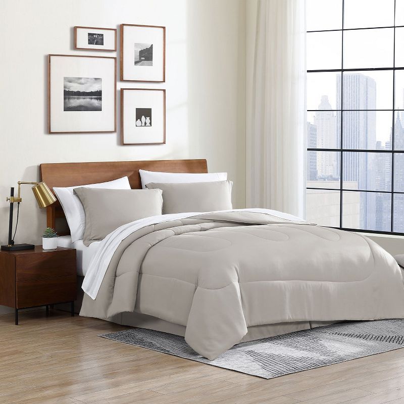 Taupe Queen Ultra Soft Microfiber Bed-in-a-Bag Set