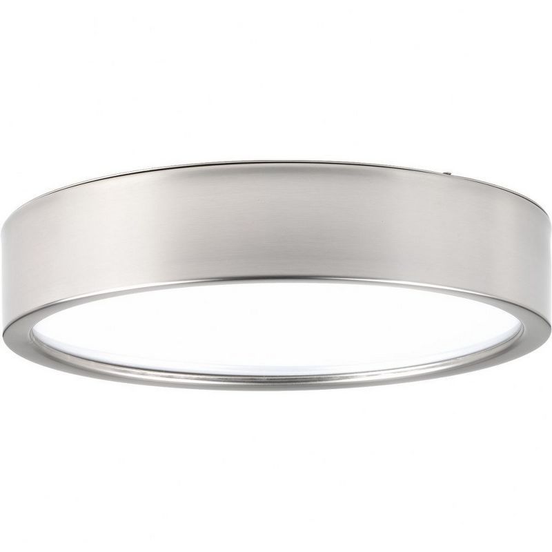 Brushed Nickel 13" LED Flush Mount with Acrylic Shade