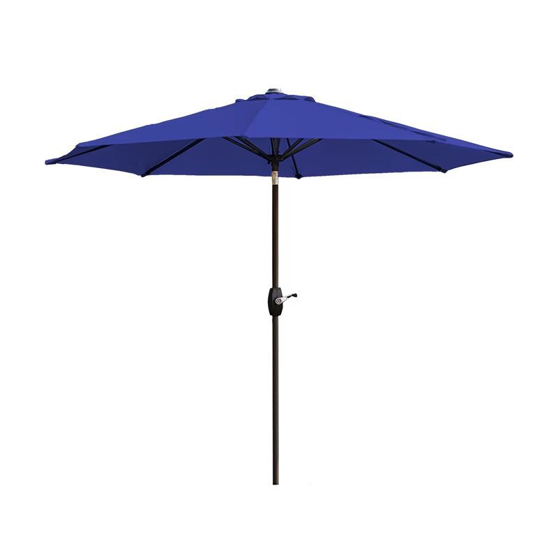 Royal Blue 9 Ft Tilting Patio Umbrella with Polyester Canopy