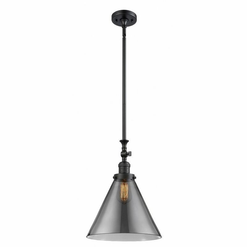 Matte Black Glass Mini LED Pendant Light